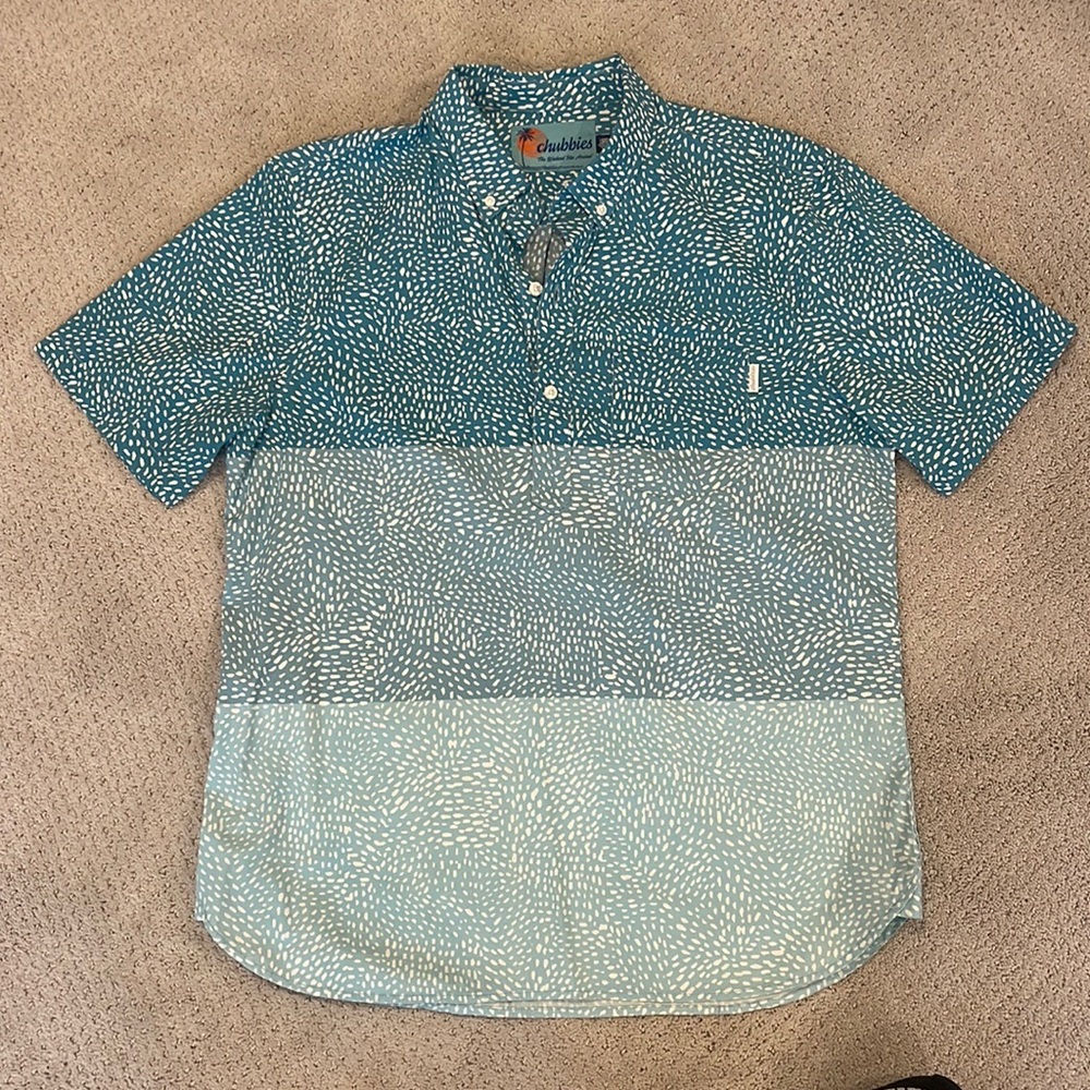 Chubbies collared short sleeve shirt size large